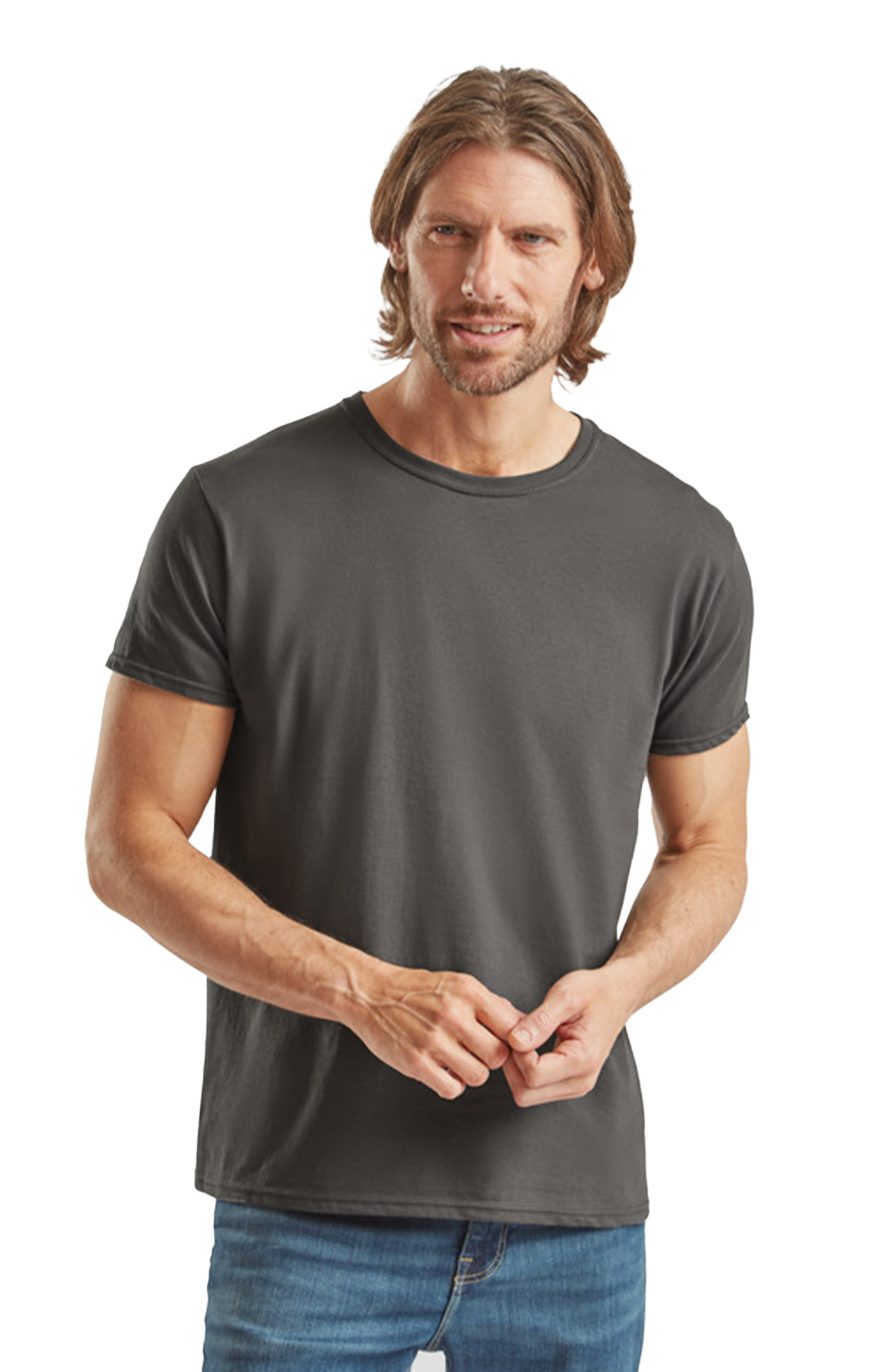 T-Shirt 61-430-0 Fruit of the Loom Iconic 150 Slim Fit Light Graphite