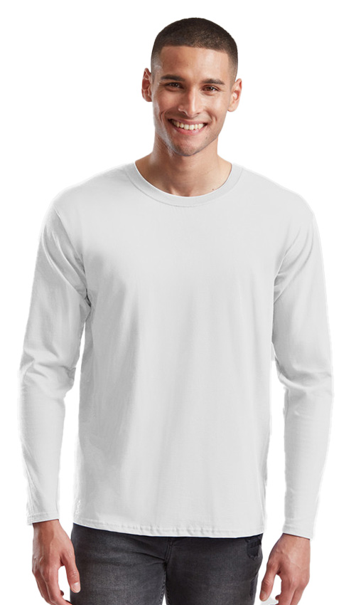 Μακρυμάνικο T-Shirt 61-360-0 Fruit of the Loom Iconic 195 Ringspun Premium White