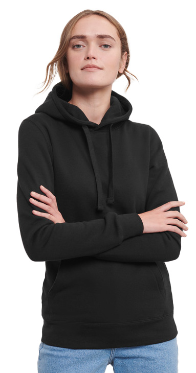 Γυναικείο Φούτερ με Κουκούλα R-265F-0 Russell Authentic Black