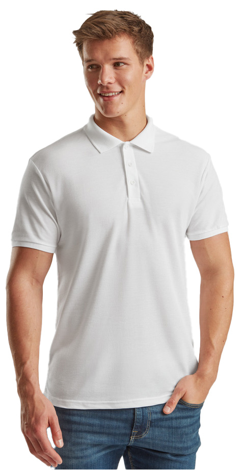 Ανδρική Μπλούζα Polo 63-402-0 Fruit of the Loom White