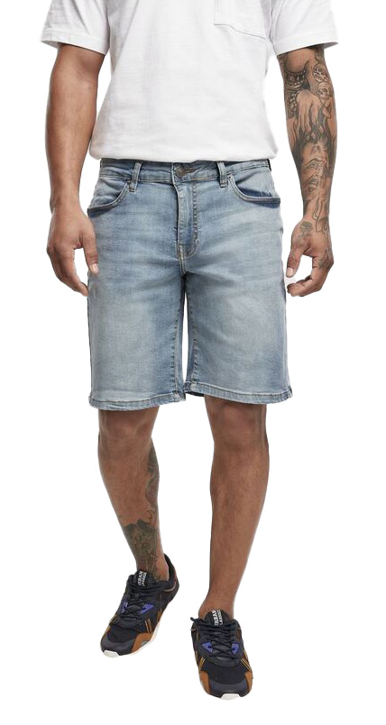 Βερμούδα Τζιν Relaxed Fit TB4156 Urban Classics Light Destroyed Washed