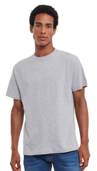 T-Shirt Classic T R-180M-0 Russell Light Oxford