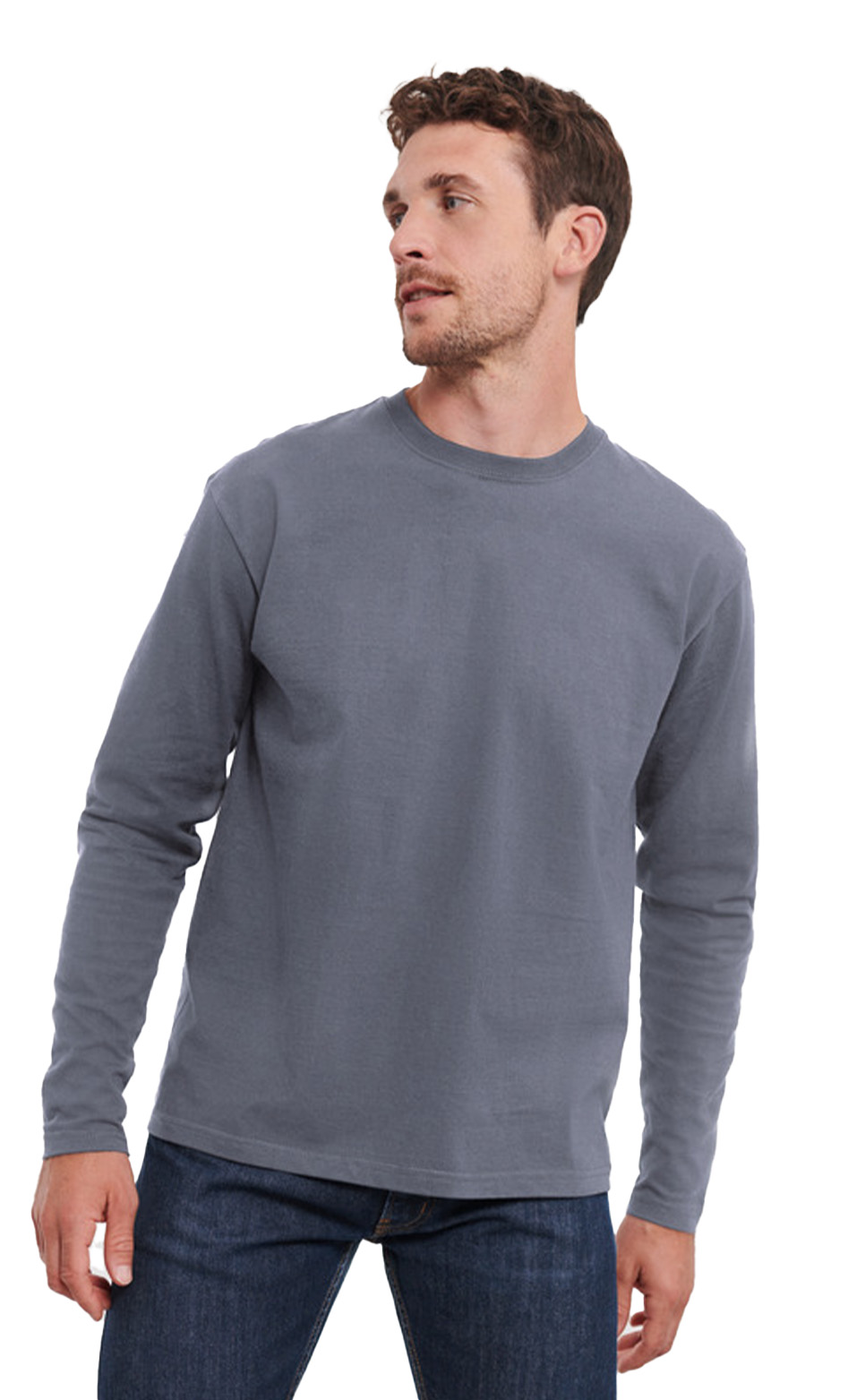 Μακρυμάνικο T-Shirt 0R180L Russell Europe Convoy Grey