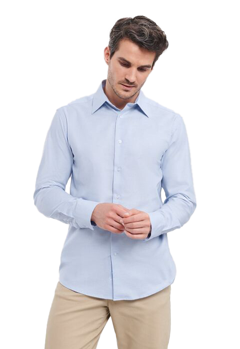 Ανδρικό Μακρυμάνικο Πουκάμισο R-922M-0 Russell Oxford Blue