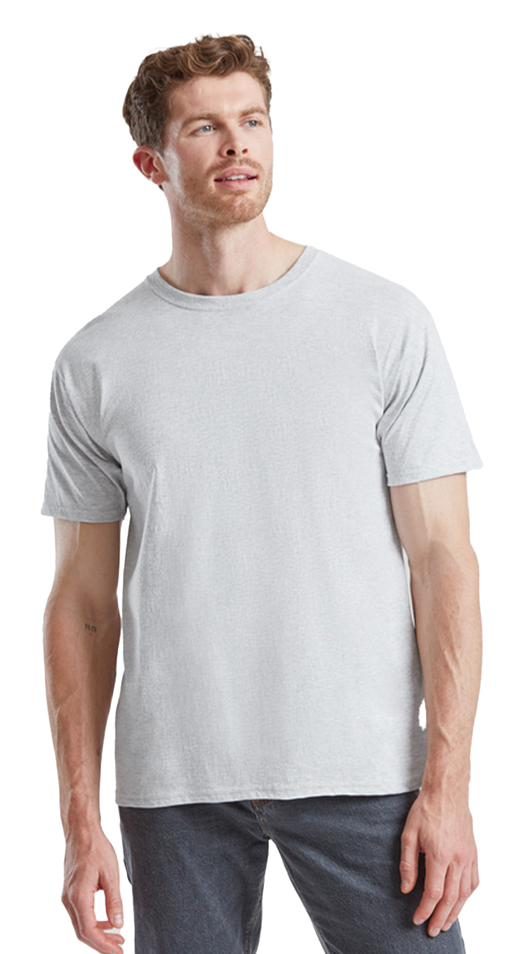 T-Shirt 61-036-0 Fruit of the Loom Valueweight Heather Grey