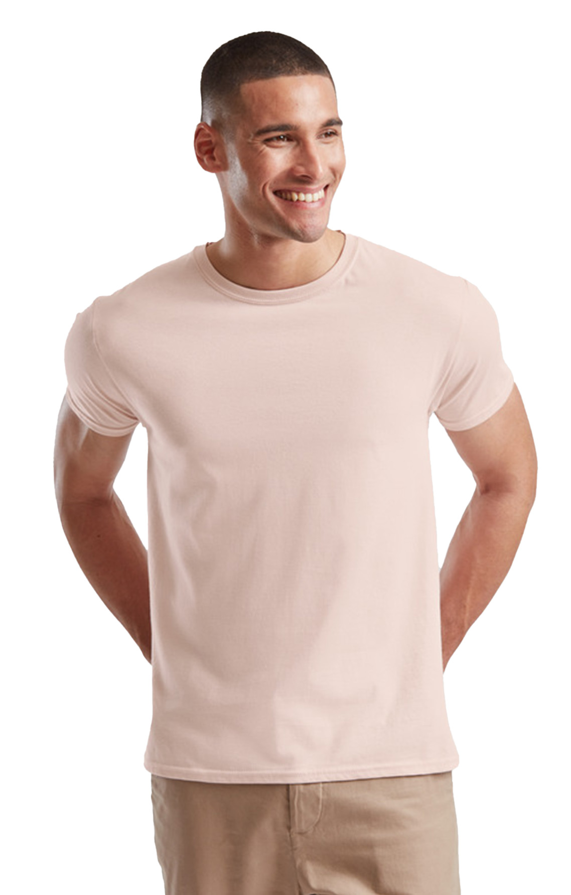 T-Shirt 61-430-0 Fruit of the Loom Iconic 150 Slim Fit Powder Rose