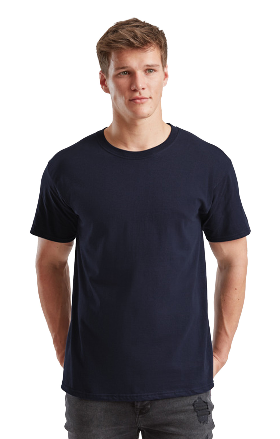 T-Shirt 61-422-0 Fruit of the Loom Ringspun Premium Iconic 195 Navy