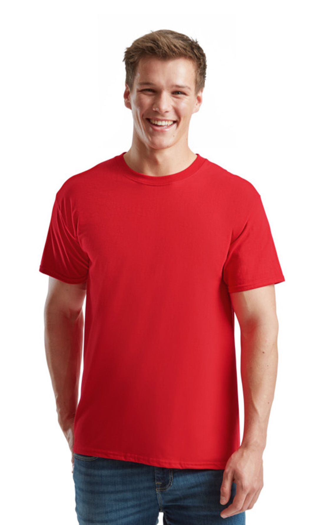T-Shirt 61-422-0 Fruit of the Loom Ringspun Premium Iconic 195 Red