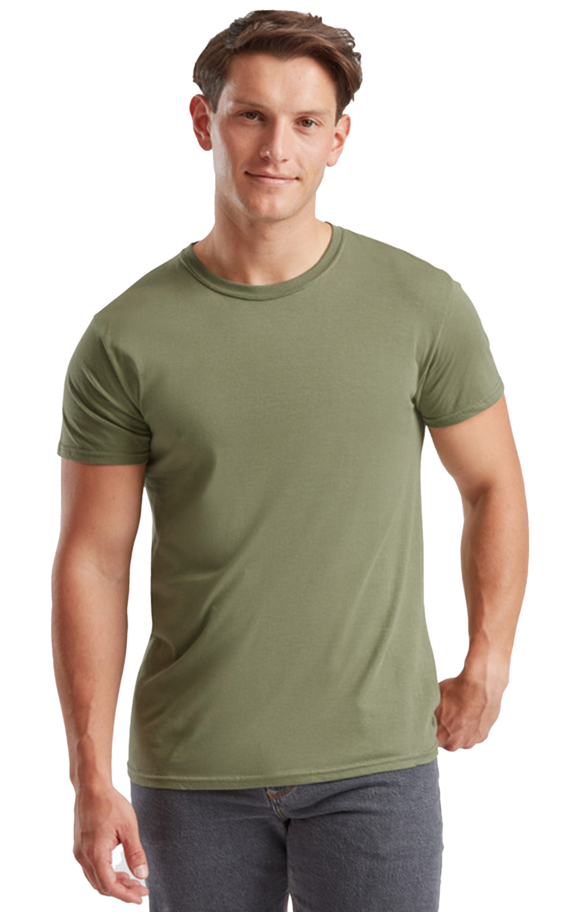 T-Shirt 61-430-0 Fruit of the Loom Iconic 150 Slim Fit Classic Olive