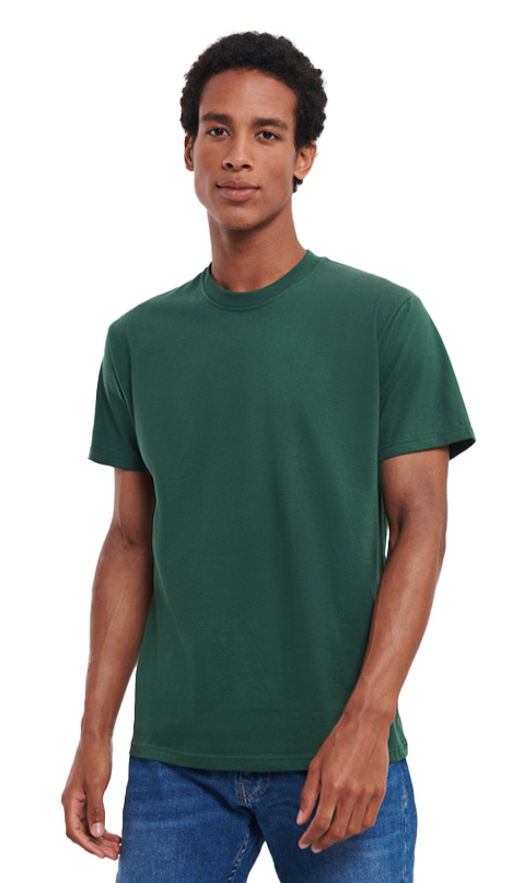 T-Shirt Classic T R-180M-0 Russell Bottle Green