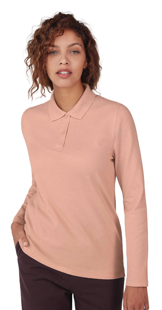 Γυναικεία Μακρυμάνικη Μπλούζα Polo PW464 B&C My Polo 210 LSL Nude