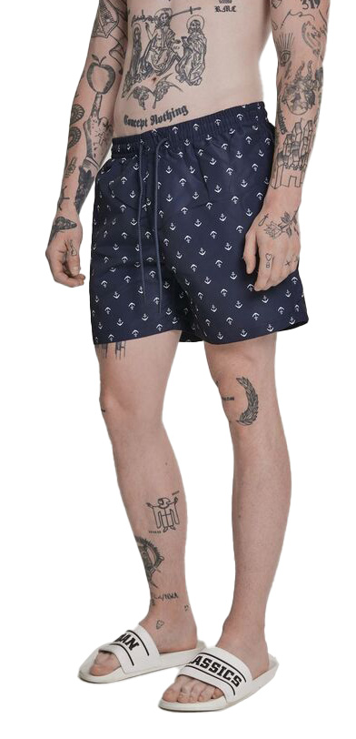 Μαγιό βερμούδα TB2679 Urban Classics Floral Anchor/Navy