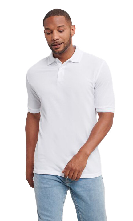 Ανδρικό Polo R-599M-0 Russell Hardwearing White