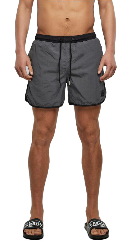 Ανδρικό Μαγιό TB2050 Urban Classics Retro Swimshorts Black/Dark Shadow
