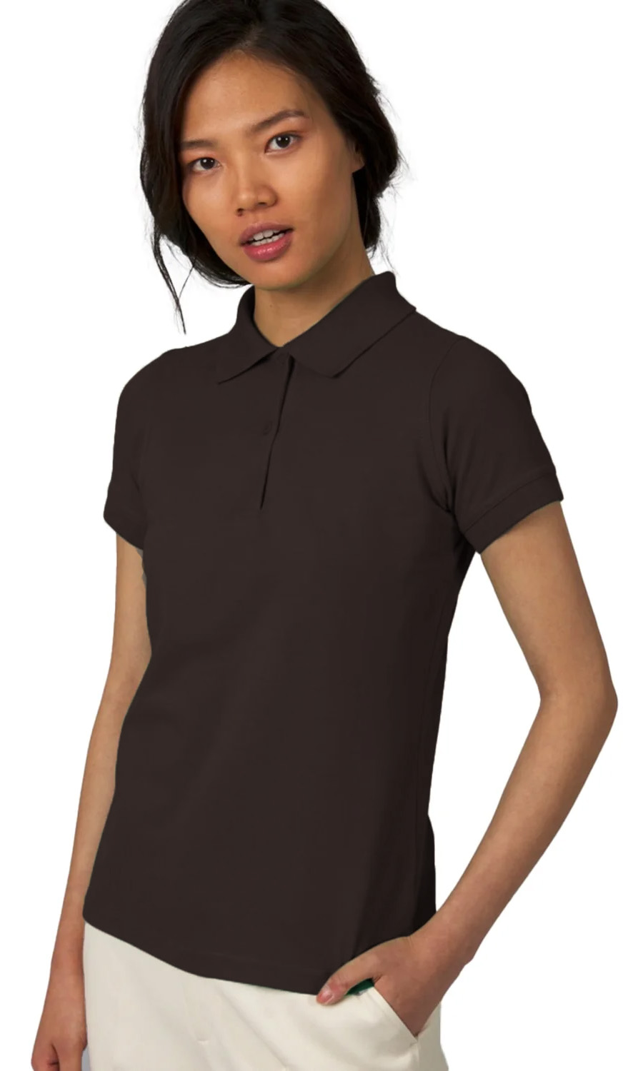 Γυναικείο Μπλουζάκι Polo Safran Pure Women B & C Safran Brown