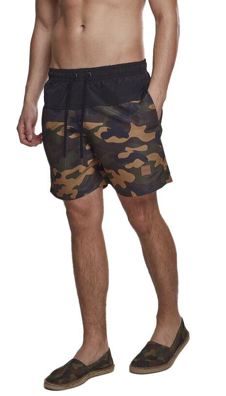 Μαγιό Σορτς TB1026 Urban Classics Black/Wood Camo Blk/Woodcamo