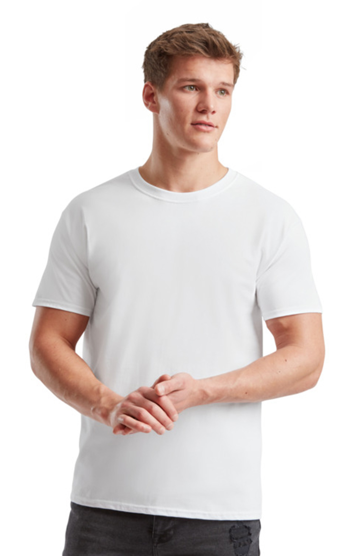 T-Shirt 61-422-0 Fruit of the Loom Ringspun Premium Iconic 195 White