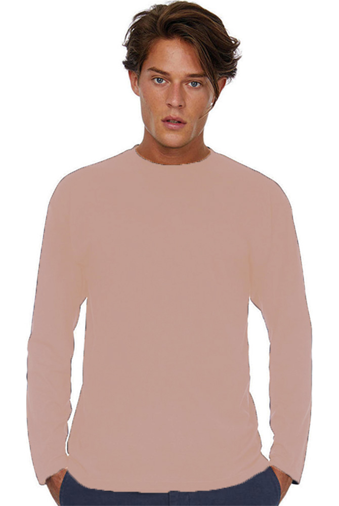Μακρυμάνικο T-Shirt E150 LSL TU05T B & C Millennial Ροζ