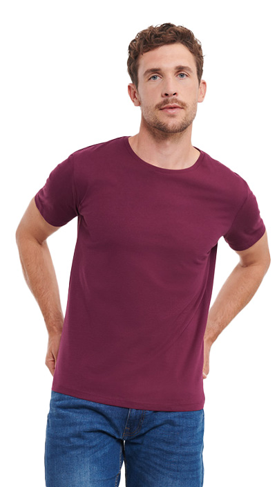 Ανδρικό T-Shirt Pure Organic R-108M-0 Russell Burgundy