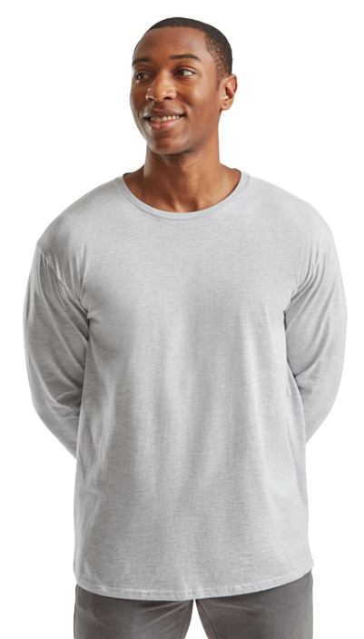 Μακρυμάνικο T-Shirt 61-446-0 Fruit of the Loom Iconic 150 Heather Grey