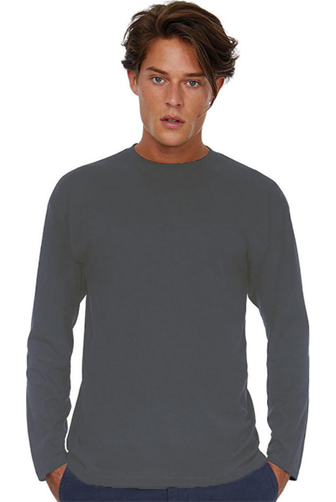 Μακρυμάνικο T-Shirt E150 LSL TU05T B & C Dark Grey