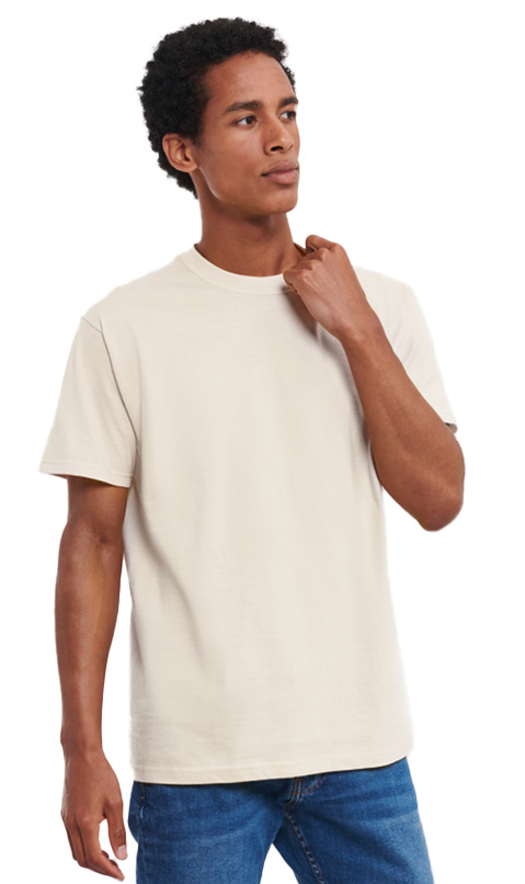 T-Shirt Classic T R-180M-0 Russell Natural