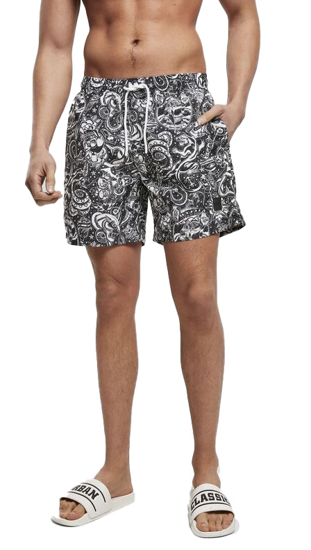 Ανδρικό Μαγιό TB2679 Urban Classics Tattoo Aop Surf Aop