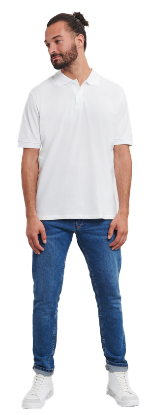 Ανδρική Μπλούζα Polo R-569M-0 Russell Classic Cotton White ανδρικά Μπλούζες Simple Wear