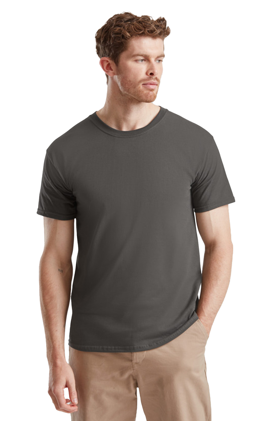 T-Shirt 61-422-0 Fruit of the Loom Ringspun Premium Iconic 195 Light Graphite