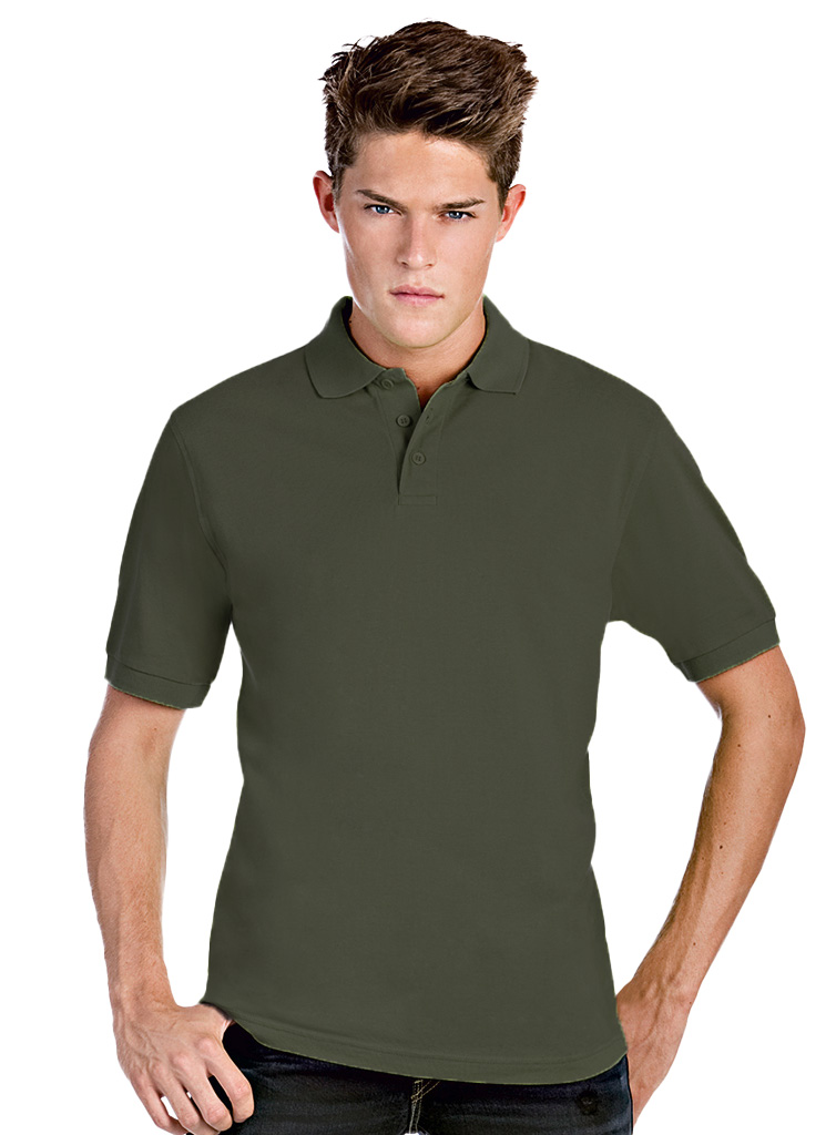 Ανδρική Μπλούζα Polo PU409 B & C Safran Pique Khaki
