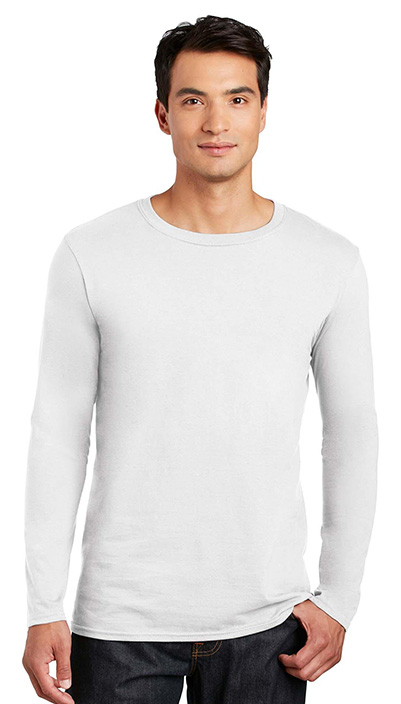 Μακρυμάνικο T-Shirt 64400 Gildan Softstyle White