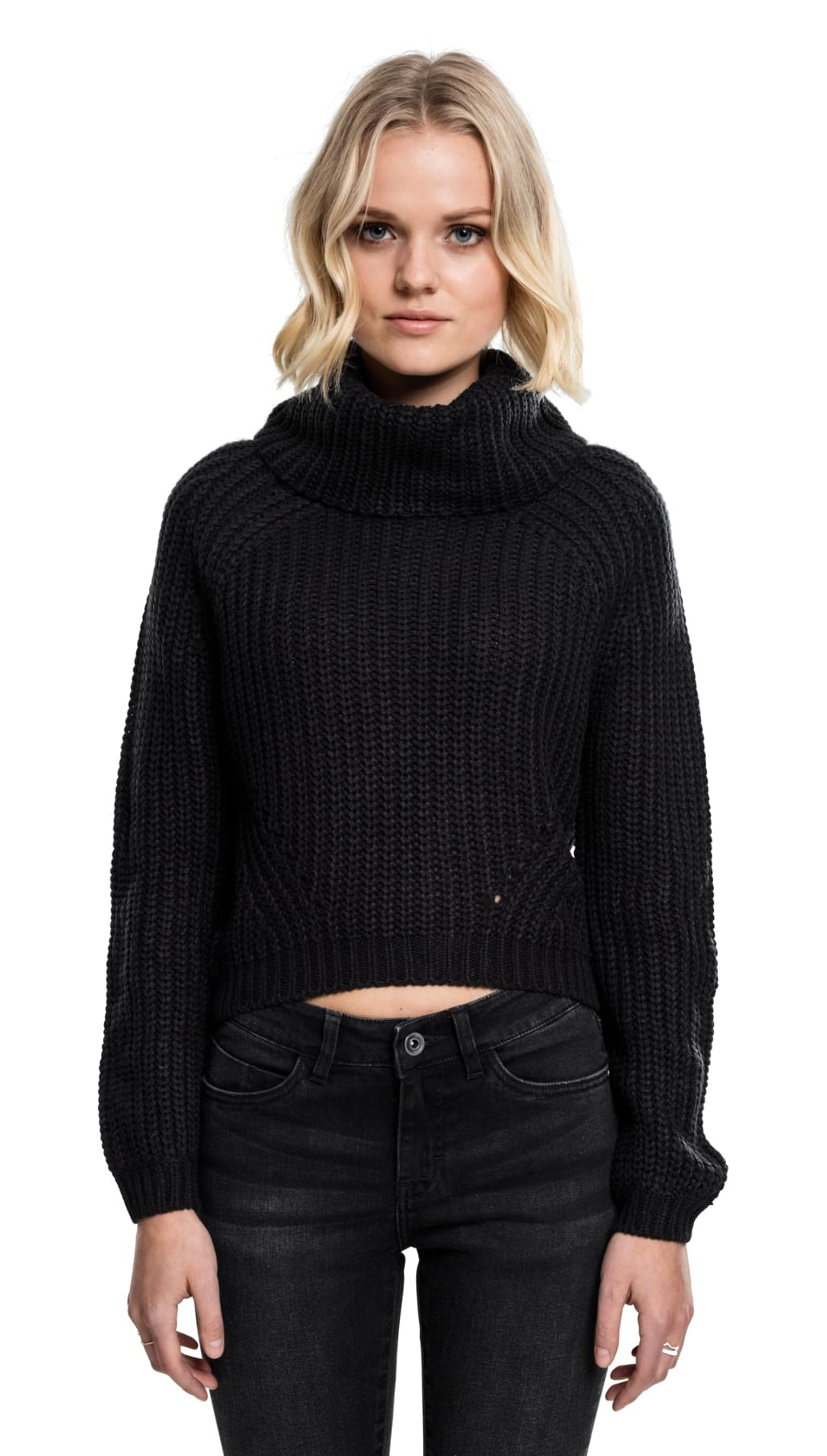 Γυναικείο πλεκτό ζιβάγκο Urban Classics TB1748-00007 Black