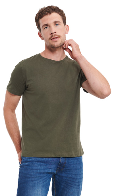 Ανδρικό T-Shirt Pure Organic R-108M-0 Russell Dark Olive