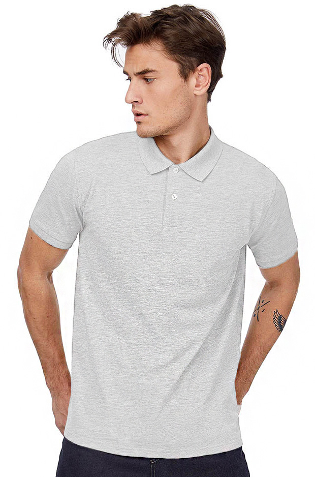 Ανδρική Μπλούζα Polo PU422 B & C Heavymill Pique Ash