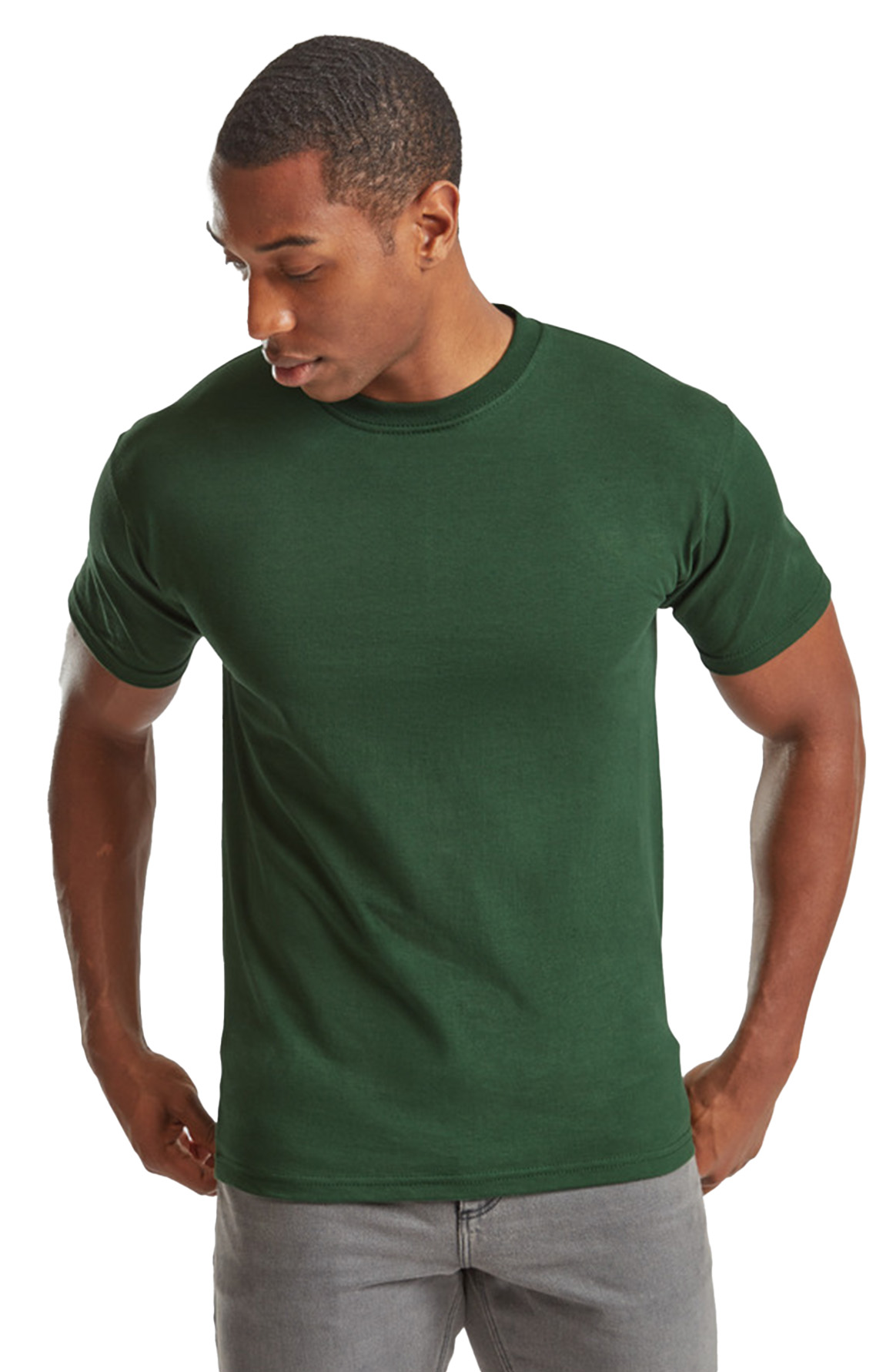 T-Shirt 61-044-0 Fruit of the Loom Super Premium Bottle Green