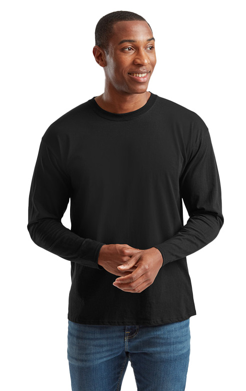 Μακρυμάνικο T-Shirt 61-428-0 Fruit of the Loom Black