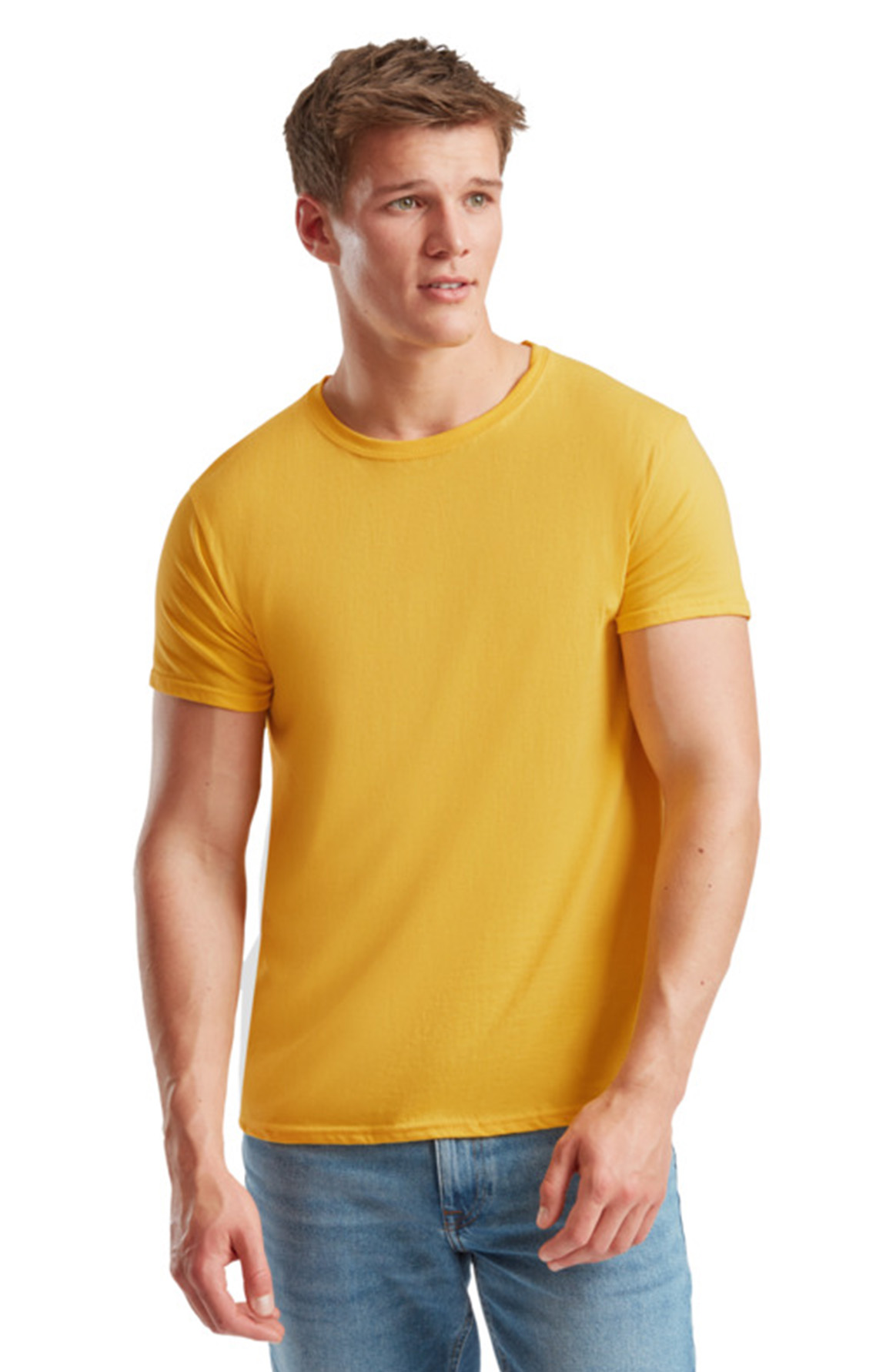 T-Shirt 61-430-0 Fruit of the Loom Iconic 150 Slim Fit Sunflower