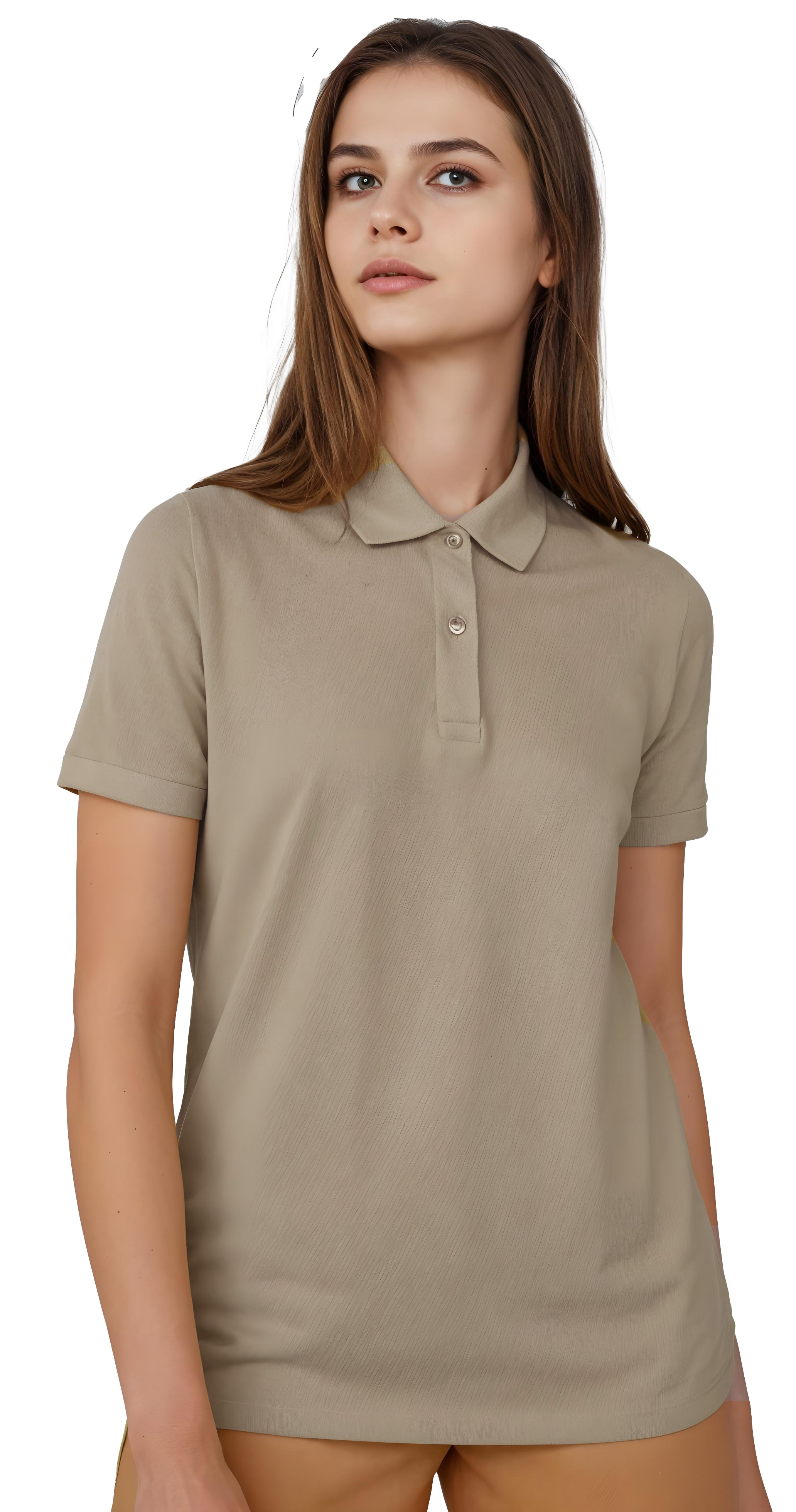 Γυναικεία Μπλούζα Polo PW461 B & C My Polo 180 Mastic
