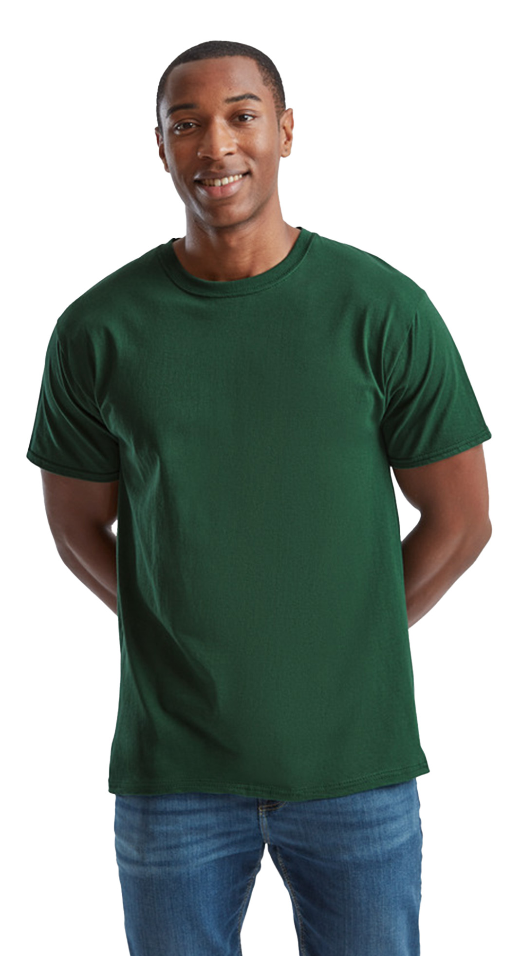 T-Shirt 61-036-0 Fruit of the Loom Valueweight Bottle Green