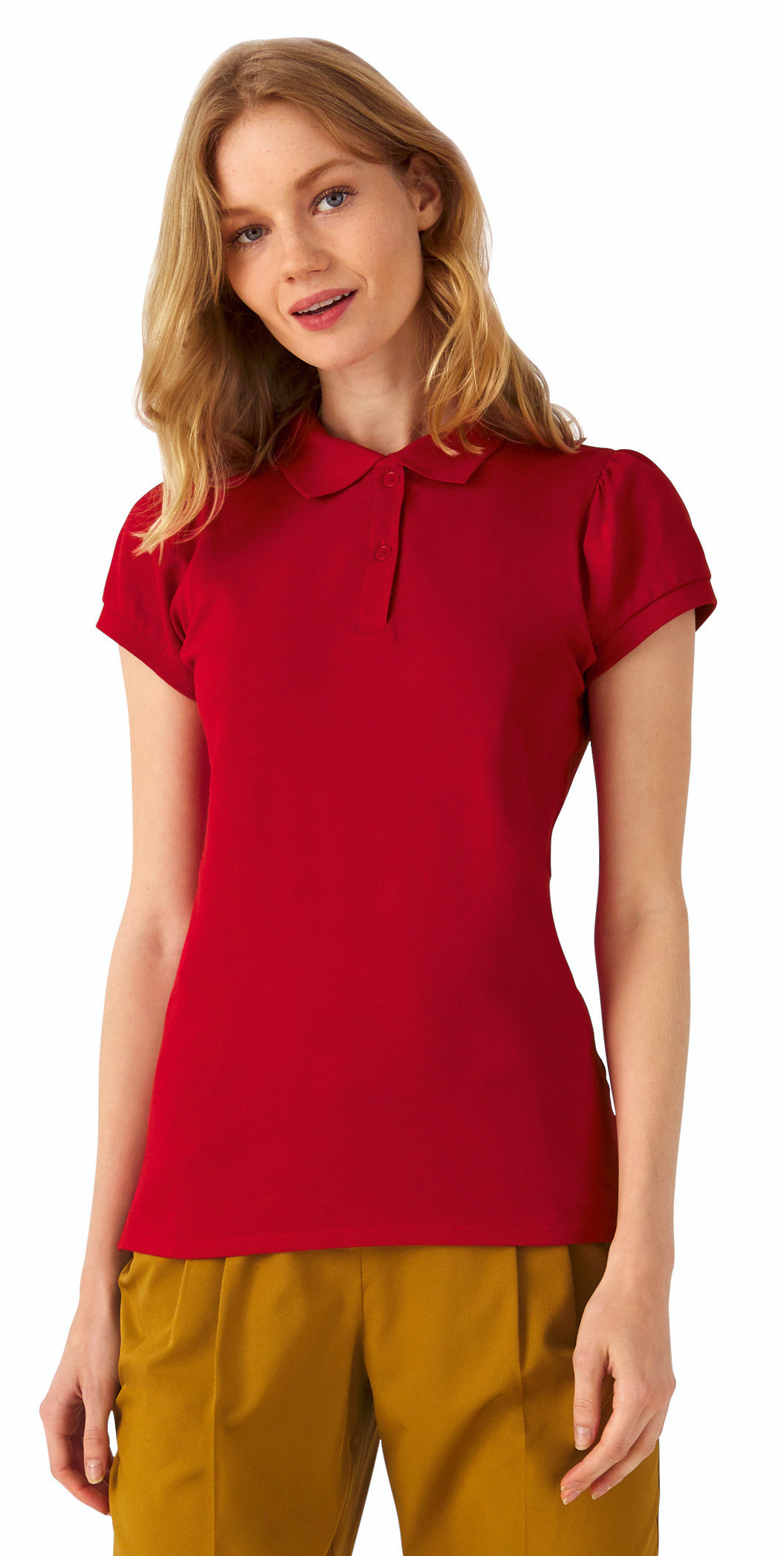 Γυναικεία Μπλούζα Polo Heavymill B & C Red
