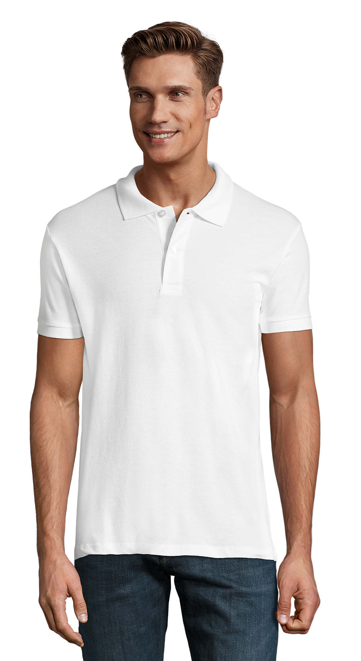 Ανδρικό Polo Πικέ 11346 SOL'S Perfect Men White
