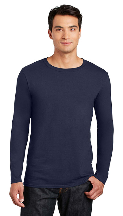 Μακρυμάνικο T-Shirt 64400 Gildan Softstyle Navy