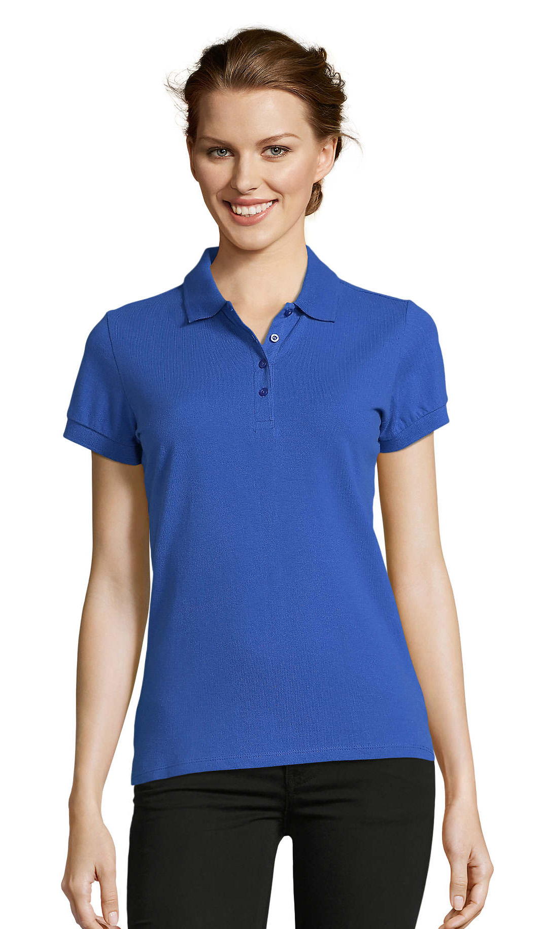 Γυναικείο πόλο πικέ People SOLS 11310-241 Royal Blue