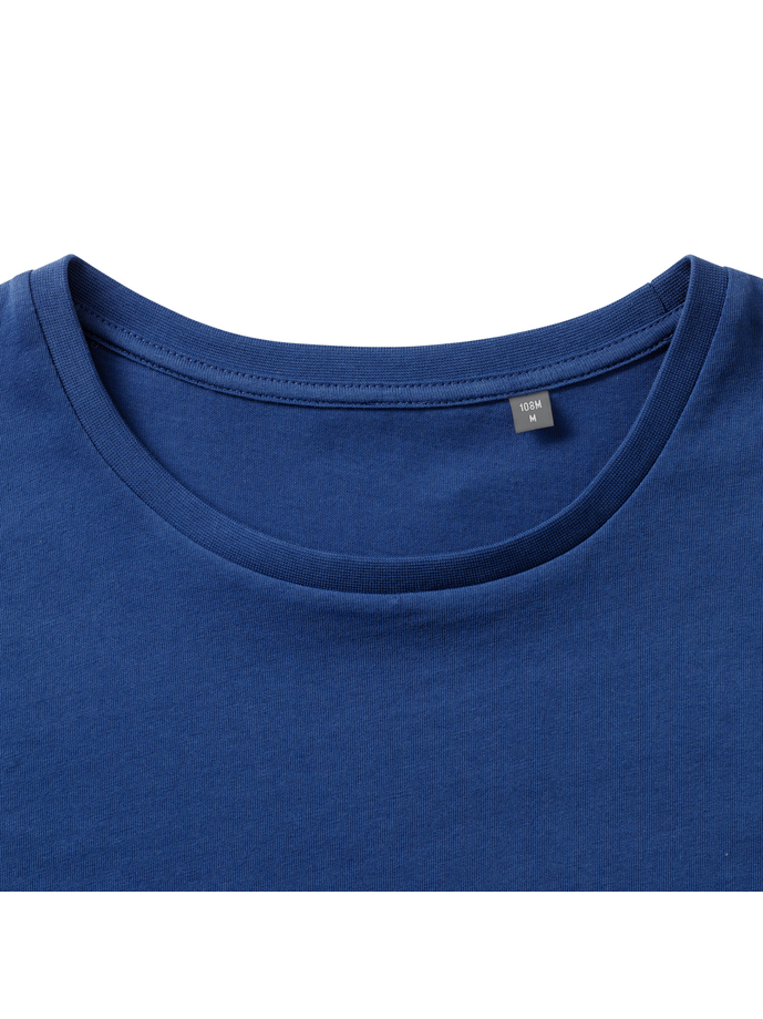 Ανδρικό T-Shirt Pure Organic R-108M-0 Russell Bright Royal ανδρικά Basic T-Shirts Simple Wear Μπλουζάκια κοντομάνικα