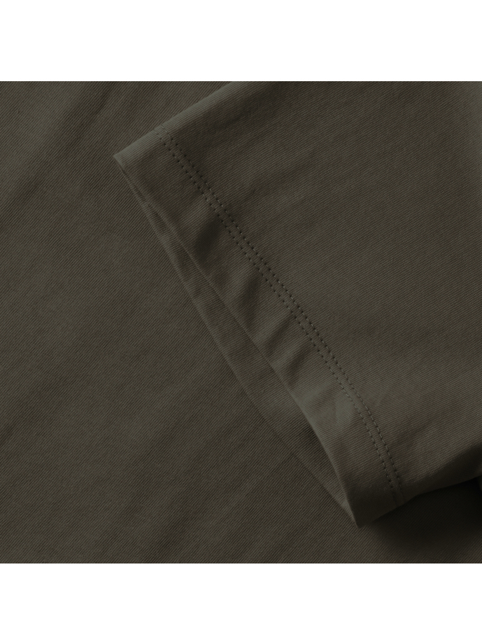 Ανδρικό T-Shirt Pure Organic R-108M-0 Russell Dark Olive ανδρικά Basic T-Shirts Simple Wear Μπλουζάκια κοντομάνικα