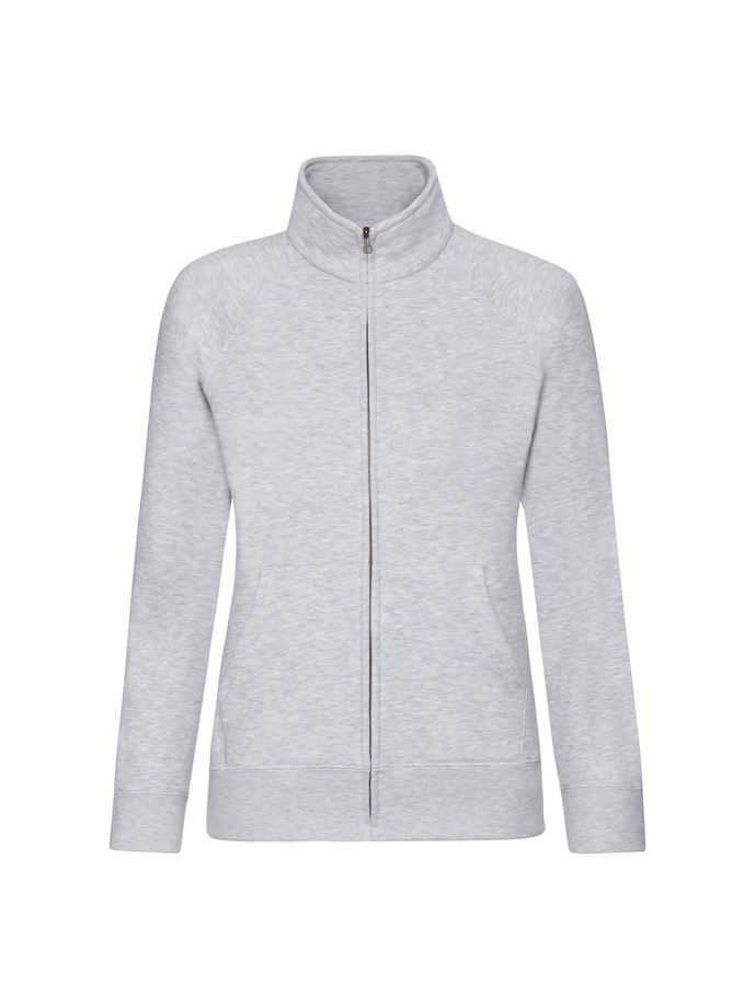 Γυναικεία Ζακέτα Φούτερ 62-116-0 Fruit of the Loom Heather Grey