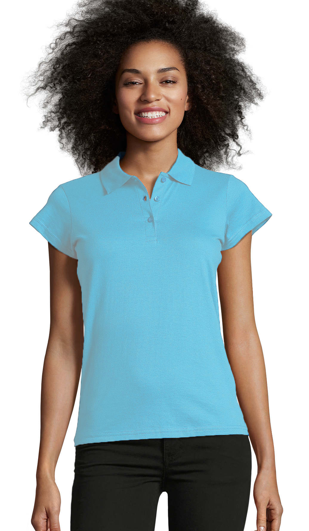 Γυναικείο πόλο Prescott Women SOLS 11376 Atoll Blue