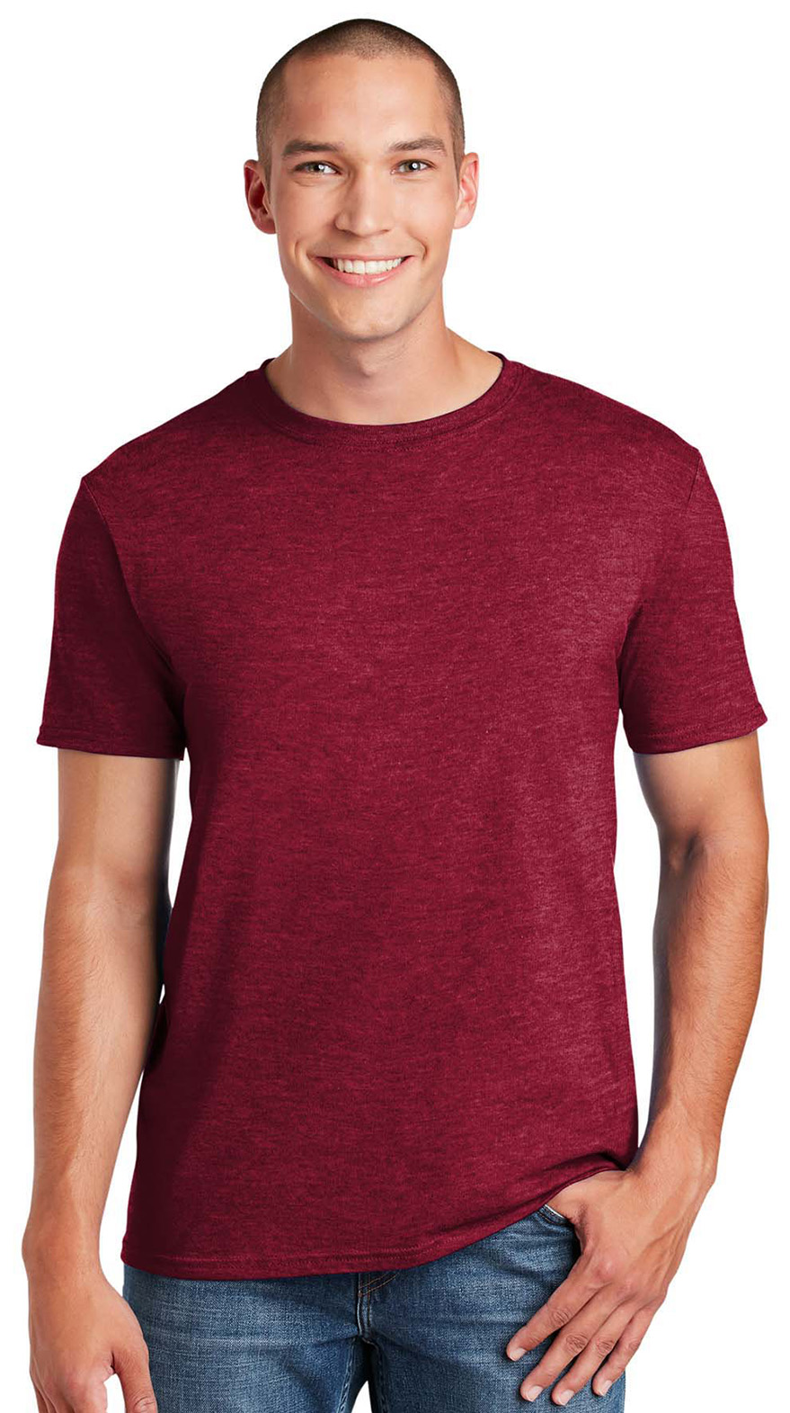T-Shirt Softstyle 64000 Gildan Antique Cherry Red