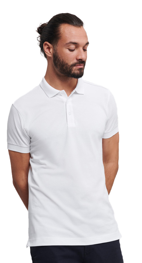 Ανδρική Μπλούζα Polo R-566M-0 Russell Fitted Stretch Slim Fit White