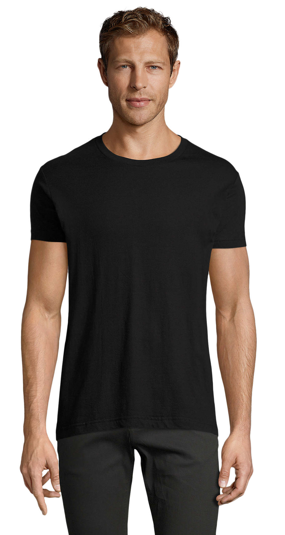 T-Shirt Slim Fit Regent 00553 SOL'S Deep Black